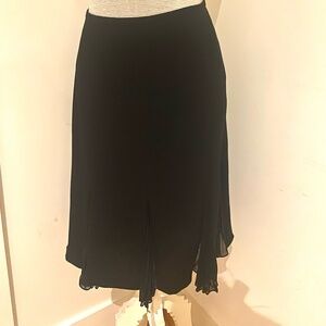 Black flaired skirt